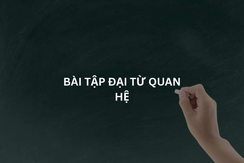 Bài tập đại từ quan hệ