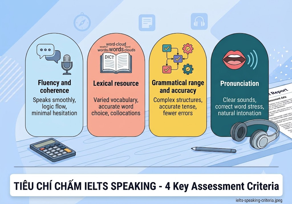 Tiêu chí chấm IELTS Speaking mới giúp đạt band tiêu chuẩn