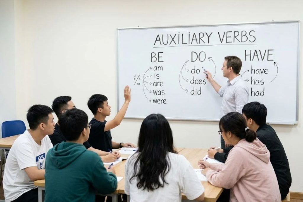 Auxiliary Verbs in English: Uses and Exercises