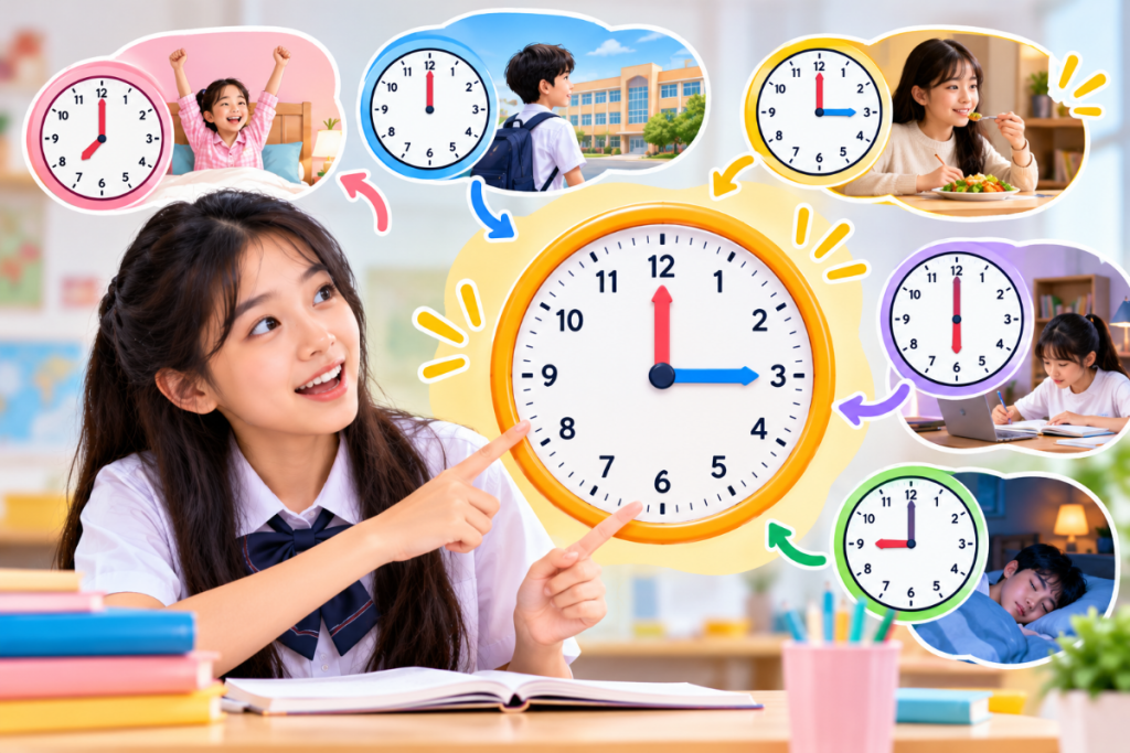 cách đọc giờ trong tiếng anh