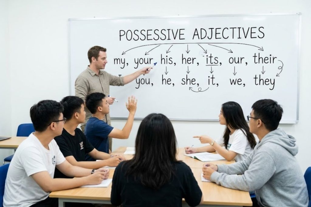 Tính từ sở hữu trong tiếng Anh: Bảng và cách dùng